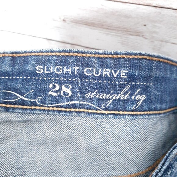 Levis Womens Jeans Size 28 Straight Leg Slight Curve 713A - Picture 4 of 4